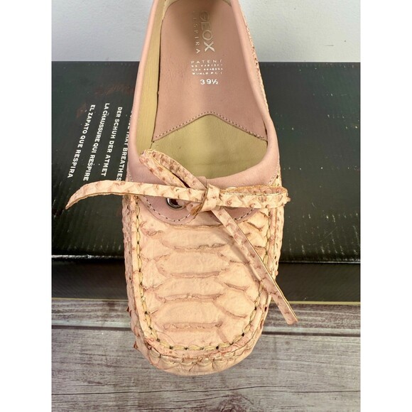 NWT GEOX Respira Women’s Pink Python Leather Loafers Sze 9.5  $120 - Picture 16 of 16